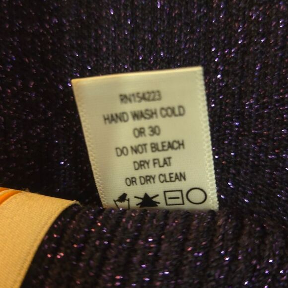 JOOSTRICOT Sparkly Metallic Thread Knit Flare Hippie/70's Pants Feminine Size S - Picture 13 of 15